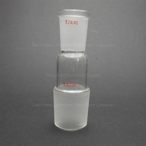 Lab Glass Reducing Adapter from 40/38 to 24/40,laboratory Chemistry Glassware
