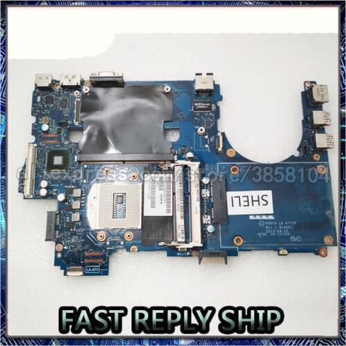 SHELI For dell M4800 Laptop motherboard CN-0NVPKG 0NVPKG NVPKG VAQ10 LA-9771P notebook pc mainboard DDR3 100% Tested work well