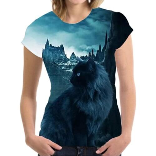 Fashion Women T-shirts Tops Product Hot Money Women Dress Long Sleeve New Product 2021 Oversize Kitten Hip Hop Black