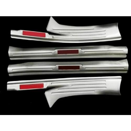 Stainless Door Sill Scuff Plate For Chevrolet Cruze 2017 2018 Accessories Pedal Plate Door Cover Pad