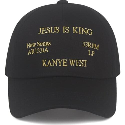 2019 New Kanye West Jesus Is King Album Baseball Caps Embroidery Dad Hat Unisex Women Man Hats Latest album Snapback hats