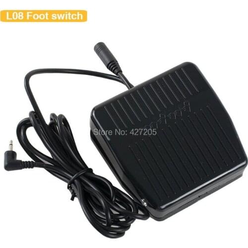 Free Shipping 1PCS Black Plastic Tattoo Foot Pedal with Supply Cord Male 2.5mm for Permanent Makeup Rotary Tattoo Machine Gun