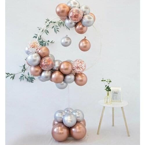 80cm Balloon Round Garland Stand Holder Wreath Hoop Balloon Ring Arch Wedding Birthday Party Baby Shower Decoration