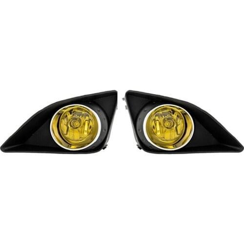Car Front Bumper Driving Fog Light Lamps with Bezel+Switch for Toyota Corolla 2008-10 Amber