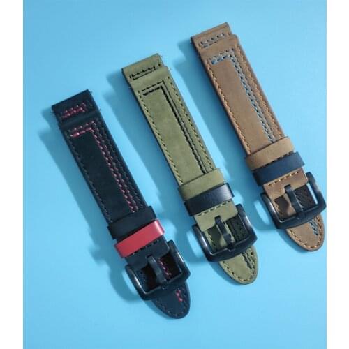 Luxury Leather Wrist Strap 20/22mm For Samsung Active 2 44mm 40mm/Galaxy Watch 46mm 42mm/Gear Sport/S3 Band Bracelet Watchbands