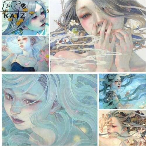 Romantic Cartoon Diamond Painting Elegant Girl Embroidery Crossing Diy Diamond Mosaic Art Gift Cross Stitch Home Decoration