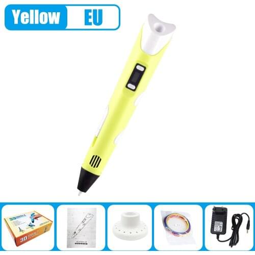 ITINFTEK 3D Printing Pen DIY 3D Printer Drawing Pens Filament PLA EU USB Plug Best Christmas Birthday Gift for Kids Children