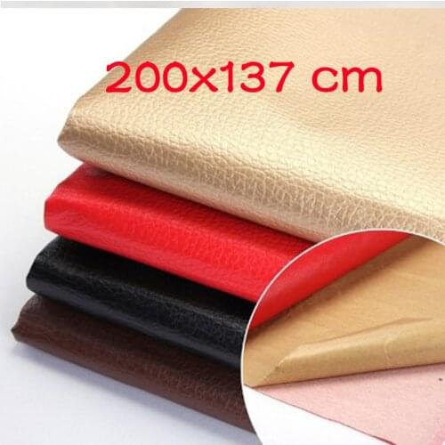 200x137cm DIY Self Adhesive Leather Patch Fabric Stick-on PU Leather Patches No Ironing Sofa Repairing Fabric Stickers Scrapbook