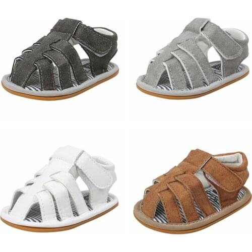 0-18M Newborn Baby Girls Boys Bowknot Soft Bottom Non-slip Shoes Toddler Summer Sandals Crib Prewalkers