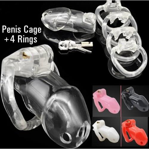 Adult Games Sex Toys for Men Couples 18+ Hot Sale Bio-Sourced Resin Penis Ring Cock Cage Dick Male Chastity Device Bdsm Bondage