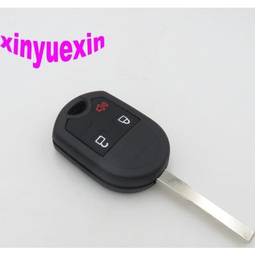 XinYueXin 3 Buttons Folding Remote Key Shell Fob Cover For Ford Edge Explorer Flex Focus Taurus Escape No Chip Replacement Key