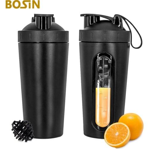 Whey Protein Powder Sport Shaker Bottle For Fitness Stainless Steel Cup With Handle Vacuum Mixer Outdoor Drinkware Thermos Flask