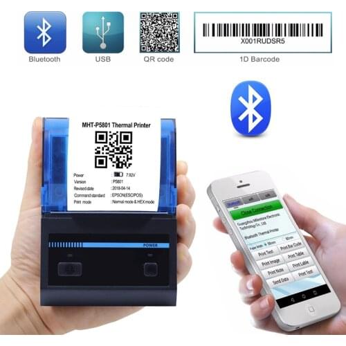 Milestone Thermal Receipt Printer 58MM Mini Bluetooth USB Portable Wireless POS Machine bill ticket Android IOS Computer