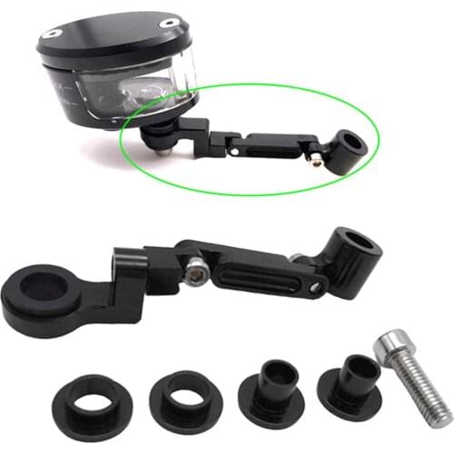Brake Tank Oil Fluids Reservoir Cup Mounting Bracket Holder Motorbike Accessories