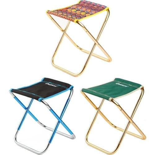 Outdoor Folding Fishing Chair Camping Oxford Cloth 7075 Aluminum Portable Travel Beach Chair