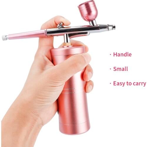 USB High Pressure Oxygen Analyzer Air Compressor Kit Air-Brush Paint Spray Gun Airbrush For Nail Art Tattoo Craft Cake Nail Tool