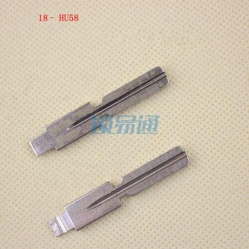 Scale Shearing Teeth Key Blade NO.18 For Old Version BMW Four Track Out Milling,Engraving Line Key Blank HU58[10pcs]
