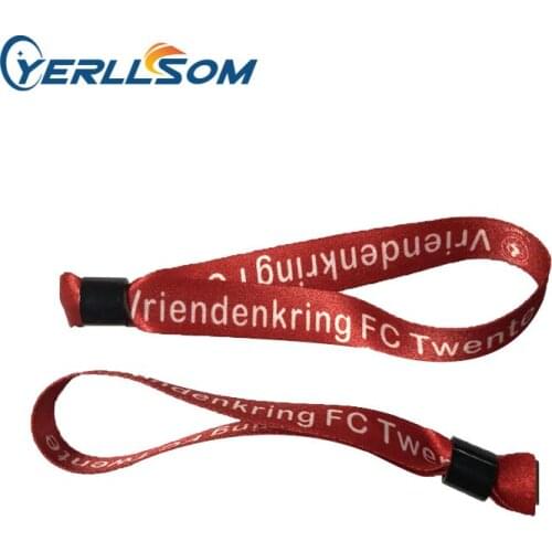 YERLLSOM 100PCS 15*350mm heat transfer print fabric cloth wristbands with print pattern or logo for events FW19042601