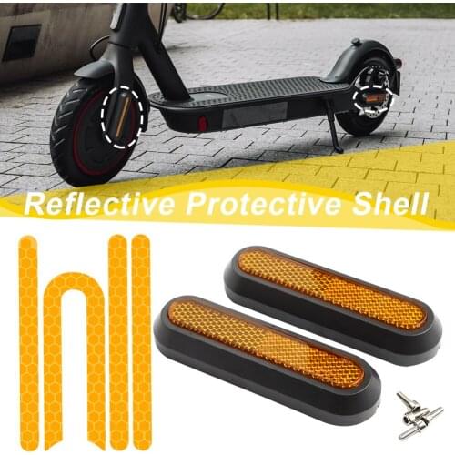 1/2Pcs Wheel Cover Protect Shell For Xiaomi Electric Scooter Pro 2/1s/M365 Front Rear Safety Reflective Parts Support Drop ship