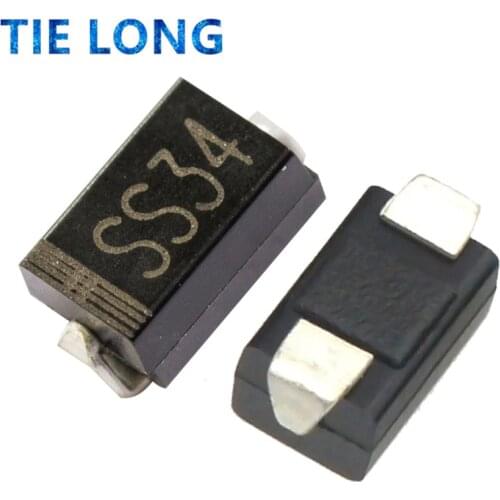 100pcs 1N5822 SMA SS34 smd do-214ac IN5822 Schottky diode ss34