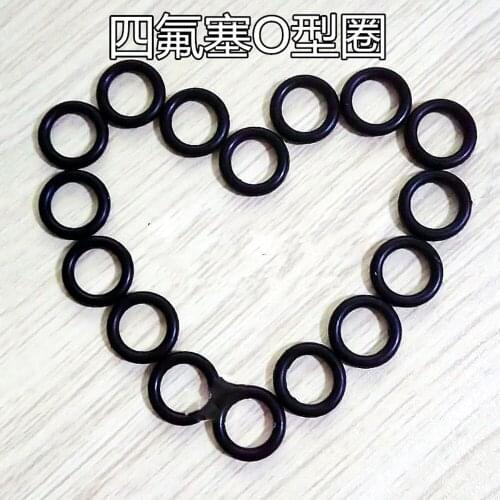 20pcs 1.9mm Thickness OD 10MM Black O Ring Seal for lab Polytetrafluoroethylene stirrer