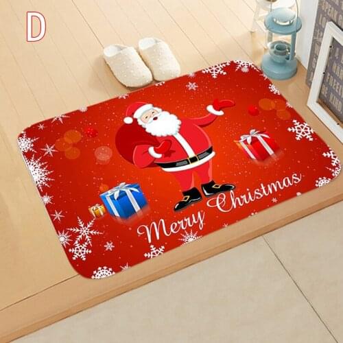 2021 Christmas Mat Outdoor Carpet Doormat Santa Ornament Christmas Decoration for Home Xmas New Year Gift