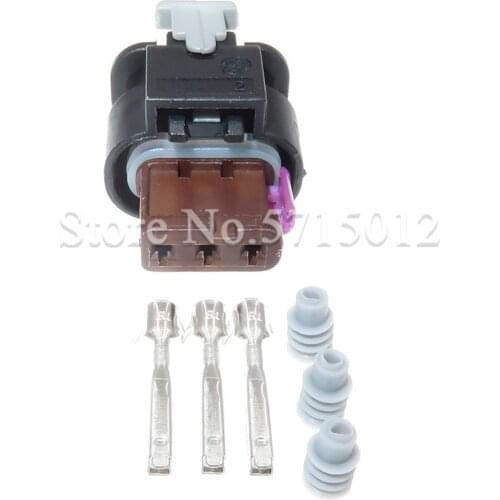 3 Hole 4F0 973 703 Auto Reversing Radar Socket Electric Wiring Harness Connector Plug 4F0973703 For VW Audi Land Rover