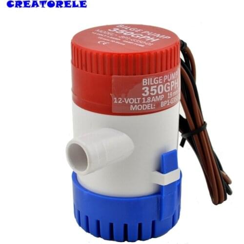 350GPH 12V Universal Car RV water bilge pumps Submersible Marine Equipment Fishing Caravan transfer