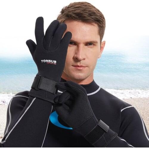5MM Neopreen Onderwatervissers Duiken Snorkelen Handschoenen Warm Varen Kanoën Kajakken Handschoenen Voor Zwemmen Winter