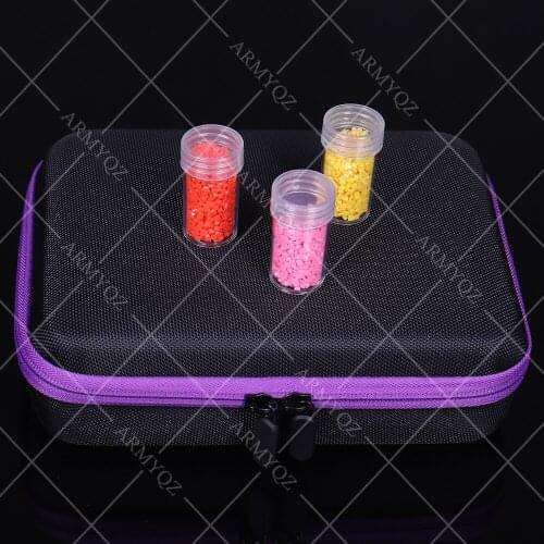 PDMDOG 5d Diamond Painting Accessories 30 bottles-slot Diamond Painting Storage Box Tools For Diamond Art Embroidery Bead Storag