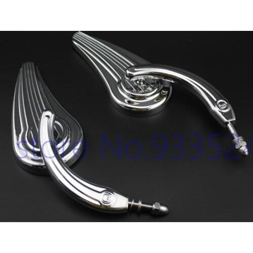 Billet Aluminum Mirrors For Harley Dyna Glide Street Bob Softail Blackline Roadster Sportster 883 1200 V-Rod Custom Choppers