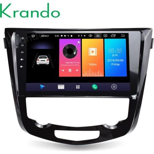Krando Android 9.0 10.1" IPS touch car radio player for Nissan Qashqai 2014-2017 navigation multimedia system GPS No 2din DVD