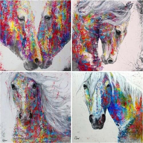 AZQSD Horse Diamond Painting Full Square Animal 5d Diy Diamond Embroidery Mosaic Home Decor Gift Cross Stitch Art Handmade