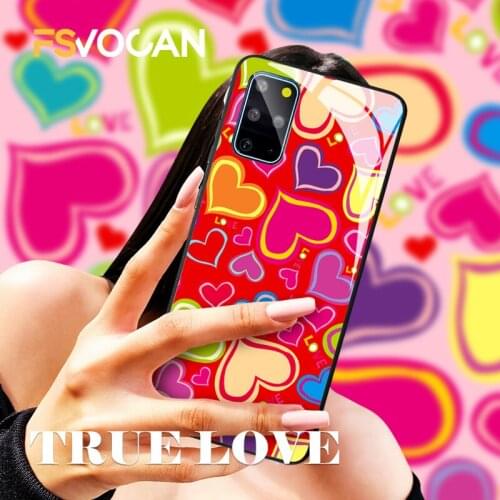 Passion Love Phone Case For Samsung Galaxy S20 FE S21 Plus A71 70 A51 50 S10 Note 20 10 Ultra Sweet Heart Silicone Cover Coque