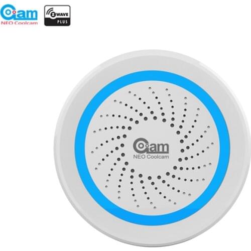 NEO Coolcam NAS-AB02Z Smart Home Z-Wave USB Siren Alarm Sensor Compatible with Z-wave 300 series and 500 series Home Automation
