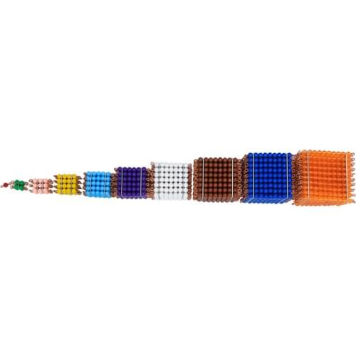 Montessori Colored Bead Cubes and Tower Toys