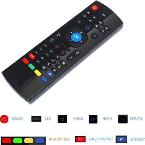 MX3 Air Mouse 2.4G Wireless Keyboard Controller Remote Control Air Mouse for Smart Android 7.1 TV Box x96 mini s905w tx3 tvbox