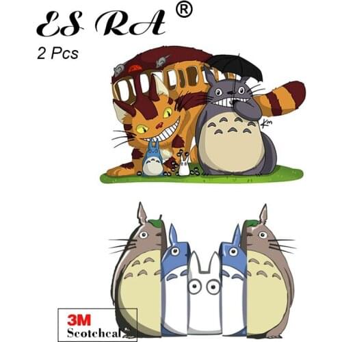 2 Pcs Anime Laptop Stickers Totoro Decals 3M Bottle Stickers Pegatinas Matt For Car Motor Notebook Skateboard Luggage Decor DIY