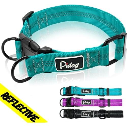 Reflective Dog Collar Nylon German Shepherd Collars Training Pet Collar For Small Medium Large Big Dogs Pitbull Terrier Pug