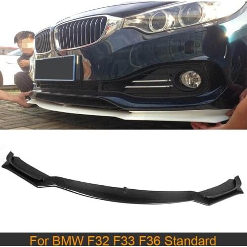 4 Series Carbon Fiber front Bumper lip spoiler For BMW F32 F33 F36 Standard 2013 - 2016 Non Sport Convertible 420i 428i 435i