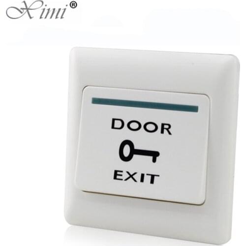 Door Access Control Plastic Push Exit Button Push Open Door Release Exit Switch For Door Control System