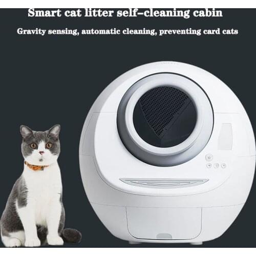 Fully automatic self-cleaning closed litter box, large automatic toilet, intelligent cleaning potty, pet supplies