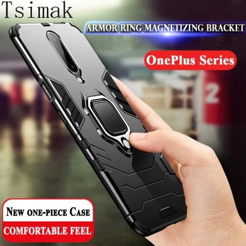 Shockproof Case For Oneplus 8T 7T 6T 7 8 9 Pro one plus 8 T 9R Nord N10 N100 N200 CE 5G Cover Ring Armor Holder Phone Back Coque