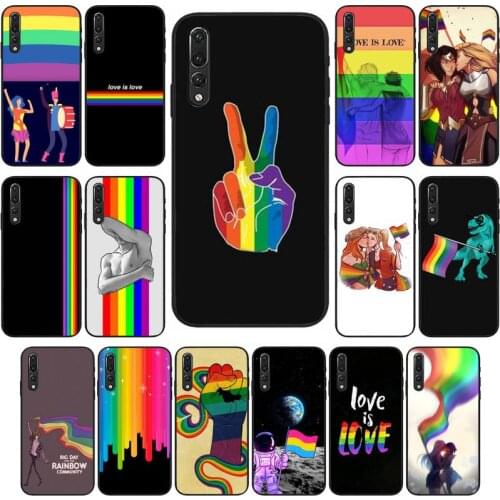 Zororong Love Is Love LGBT Rainbow Phone Case For Xiaomi Redmi NOTE 7 8 9 A PRO K20 30 PRO