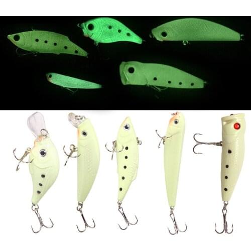 Fishing Gear Artificial Lure Luya Luminous Mino Fatty Rock Pencil Wave Pan VIB Bait Simulation Fake Bait Fishing Tackle Sea Bass