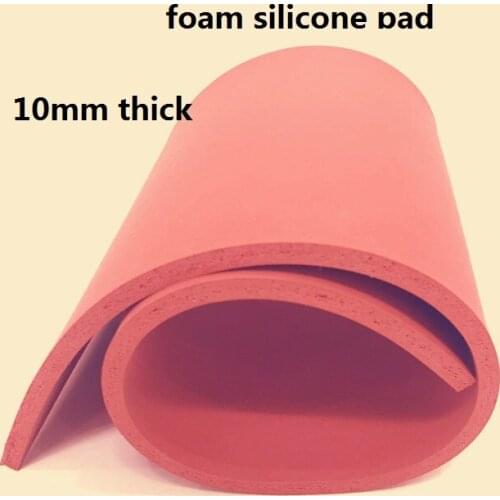 10mm thickness expanding foam silicone pad foaming Potholder silica gel rubber latex foam sheet silicon foam board