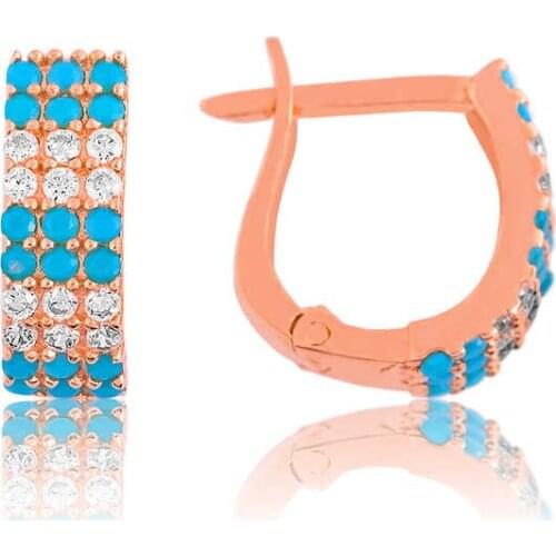 Silverlina Silver Blue Water Way Earrings