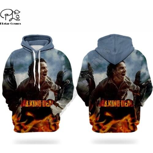 The walking dead Pattern 3D printed Hoodies sweatshirts Men Women Fashion Hooded Long Sleeve streetwear Pullover cosplay costume