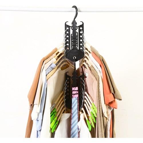 Hanger Rack Clothes Space Saver Folding Hanger Multifunctional Magic Clothes Rack for Clothes Closet Organizer