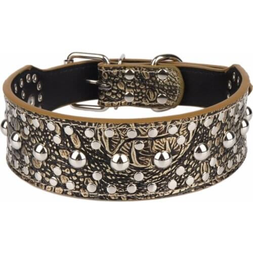 PipiFren Big Dogs Collars Necklace Supplies For Large Dog Pets Collar Pet Accessories collier pour animaux reglable